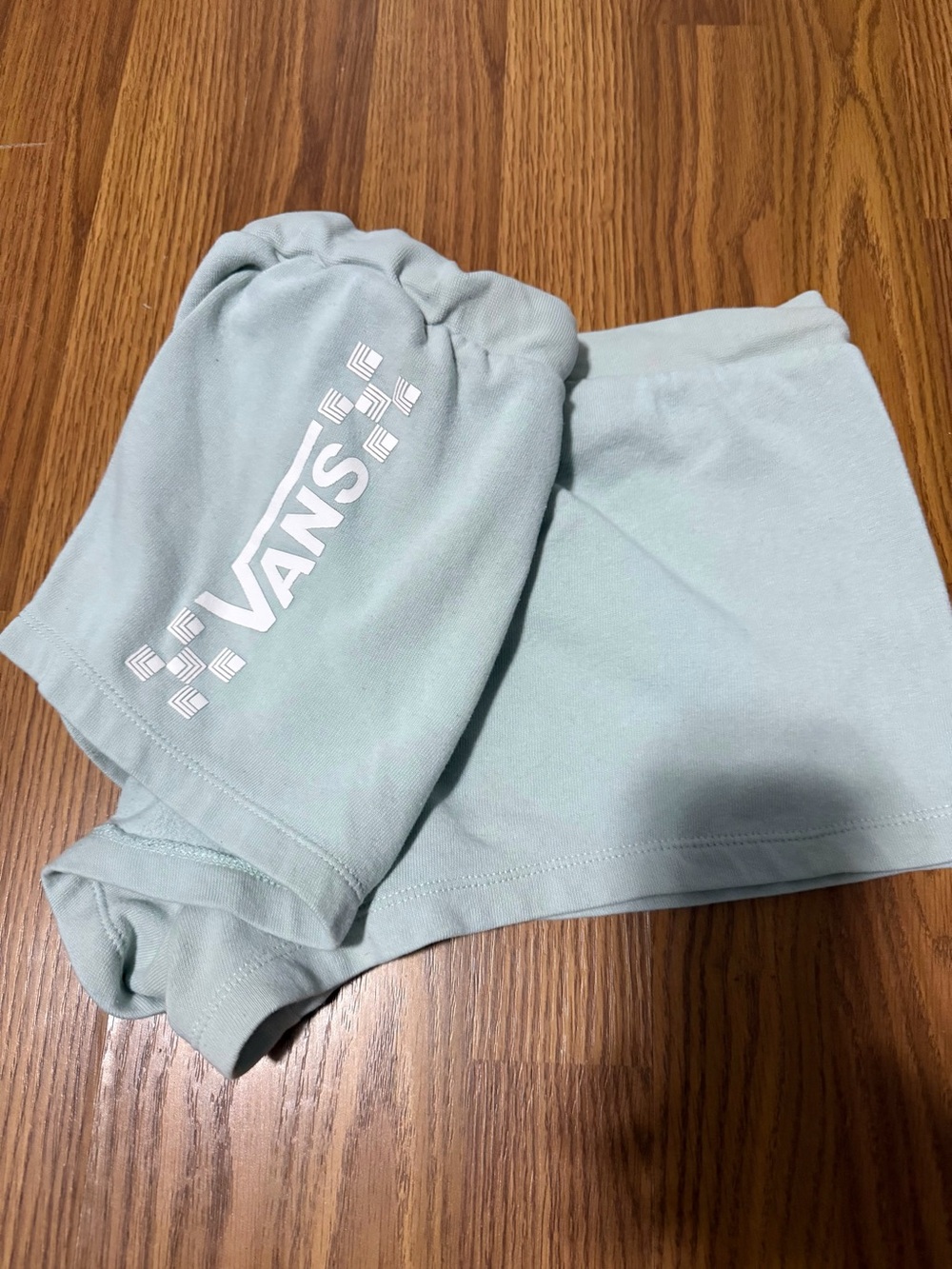 Vans Pull On Deco Logo Sage Green Sweat Shorts Size Medium. - Picture 3 of 5